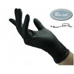 Manusi din nitril negre Roial Tech 100 buc marimea S, art GUA 3948S